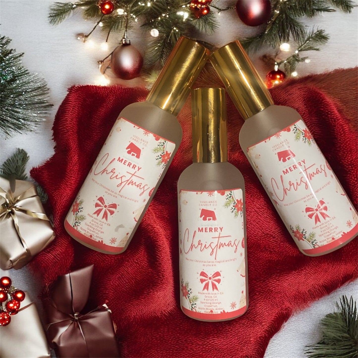 Merry Christmas 4oz Room Spray