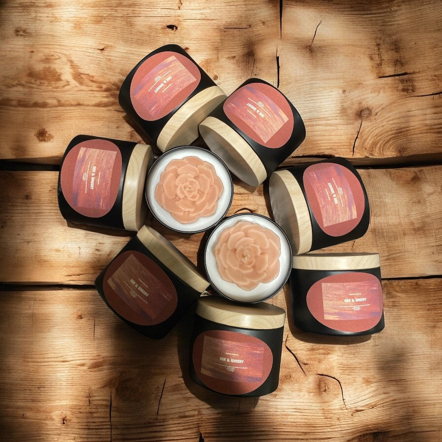 Oak & Whiskey 4oz Candle