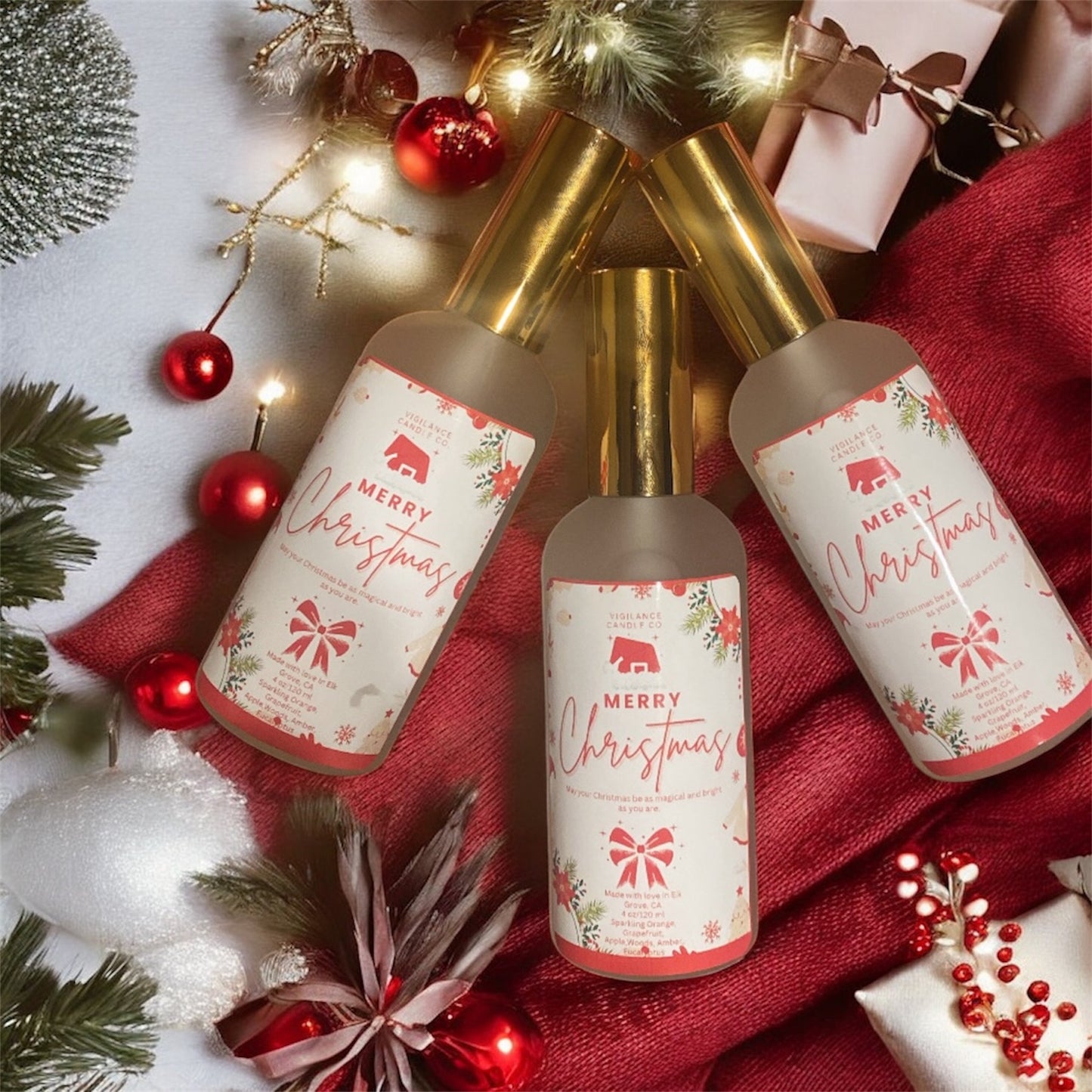 Merry Christmas 4oz Room Spray